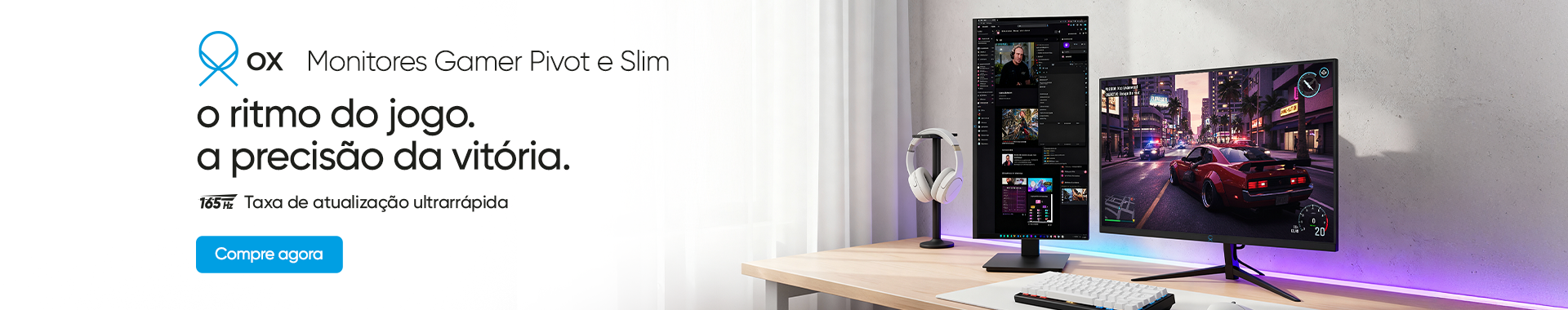 [OX] Linha de Monitores - Destaque